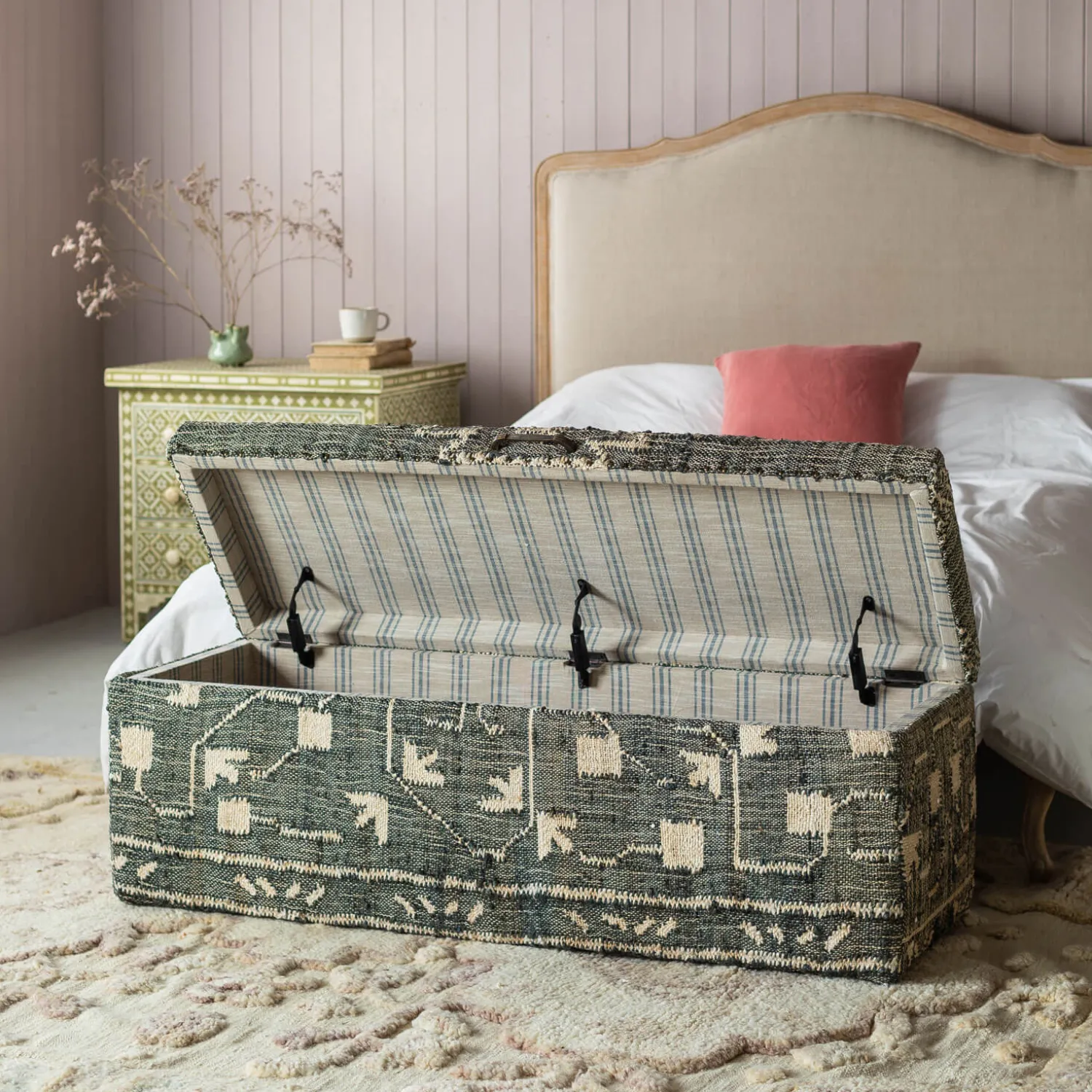 Graham & Green Leo Jute Blanket Box