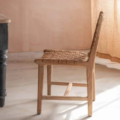 Graham & Green Leon Woven Leather Chair