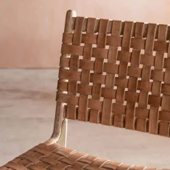 Graham & Green Leon Woven Leather Chair