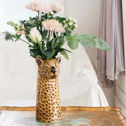Graham & Green Leopard Flower Vase