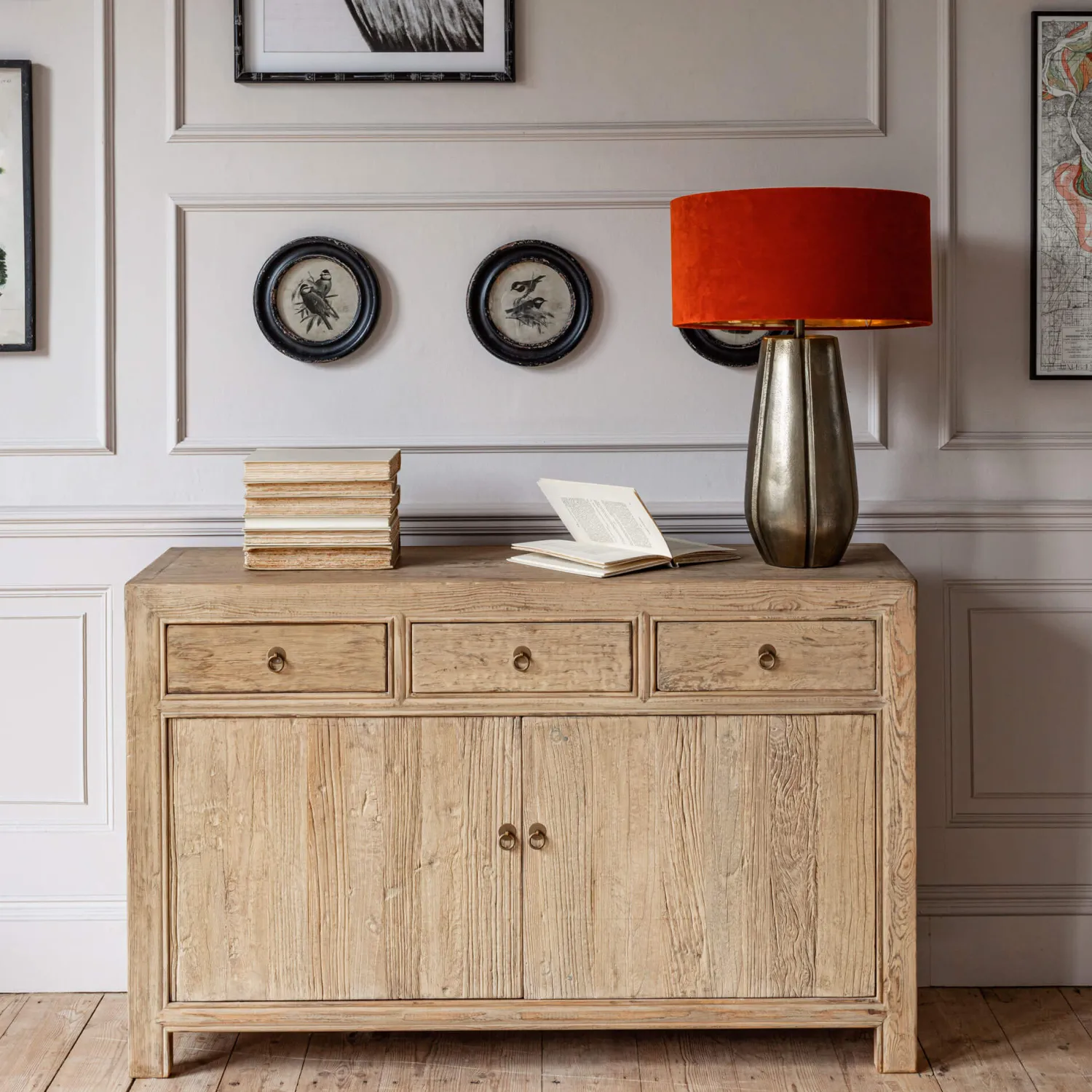 Graham & Green Leshan Two Door Three Drawer Sideboard