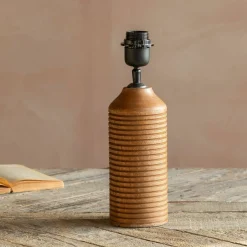Graham & Green Leya Wooden Table Lamp
