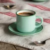 Graham & Green Light Green Coffee Cup and Saucer