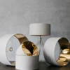 Graham & Green Light Grey Cotton Lamp Shades