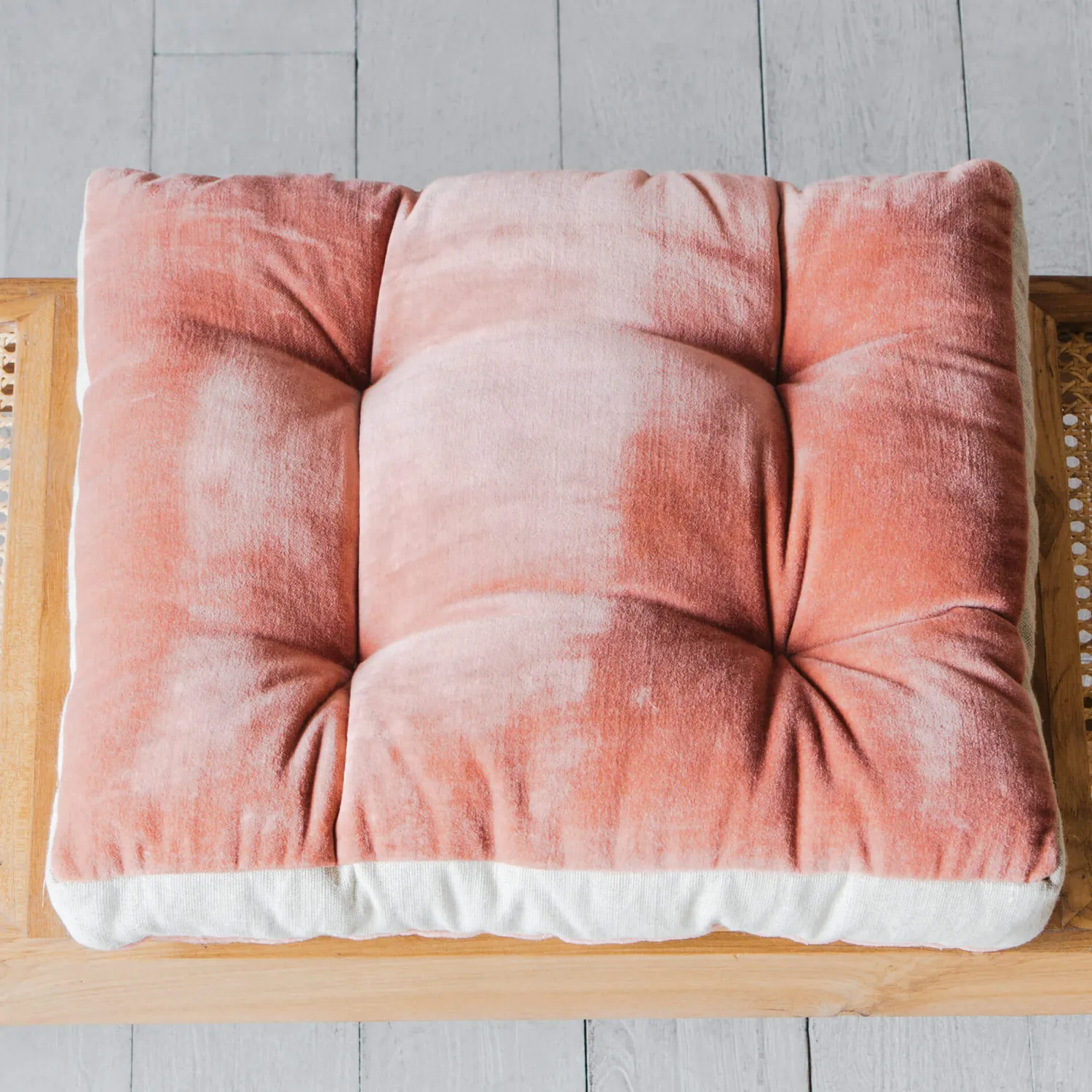 Graham & Green Linen Border Velvet Seat Pads