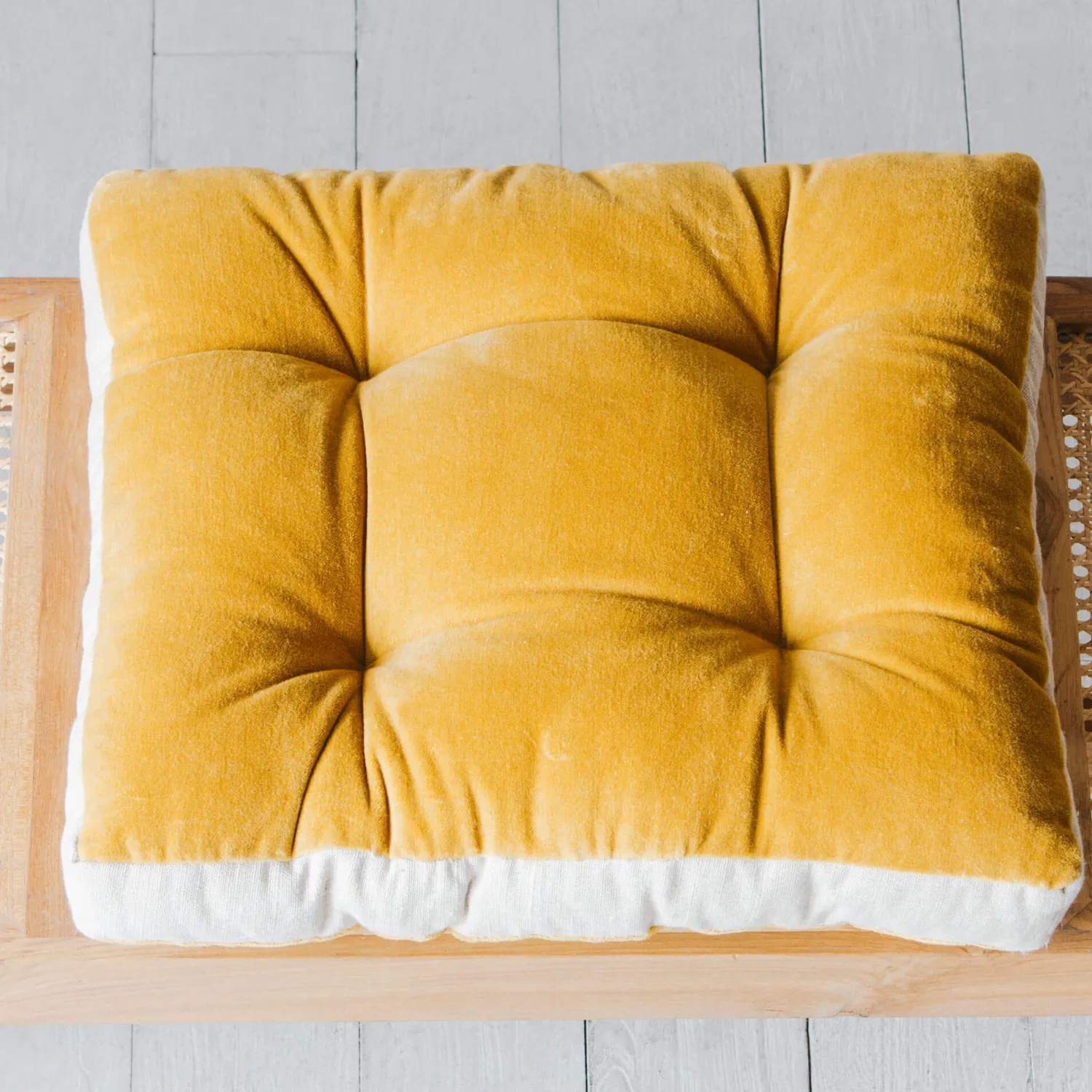 Graham & Green Linen Border Velvet Seat Pads