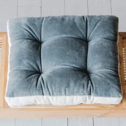 Graham & Green Linen Border Velvet Seat Pads