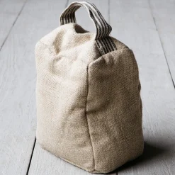 Graham & Green Linen Door Stop with Handle