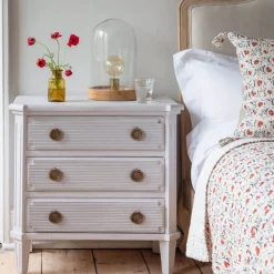 Graham & Green Lottie Three Drawer Bedside Table
