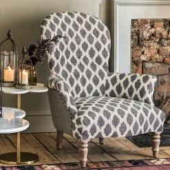Graham & Green Louise Ikat Armchair