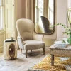 Graham & Green Louise Natural Linen Armchair