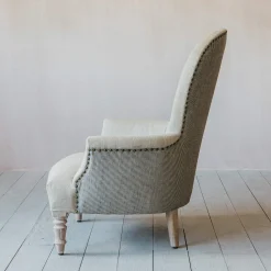 Graham & Green Louise Natural Linen Armchair