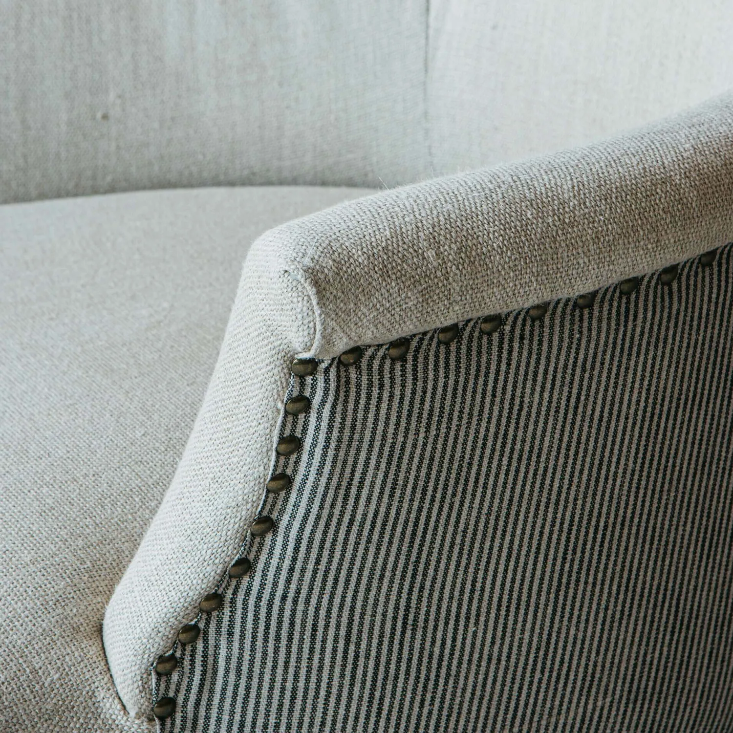 Graham & Green Louise Natural Linen Armchair