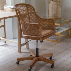 Graham & Green Lucien Wicker Office Chair
