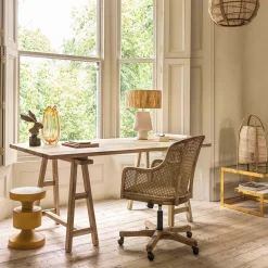 Graham & Green Lucien Wicker Office Chair