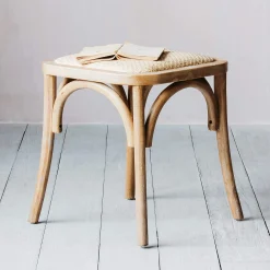 Graham & Green Lucien Wicker Stool