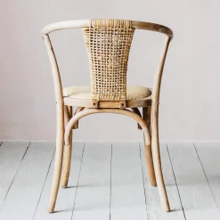 Graham & Green Lucien Wicker Wishbone Chair