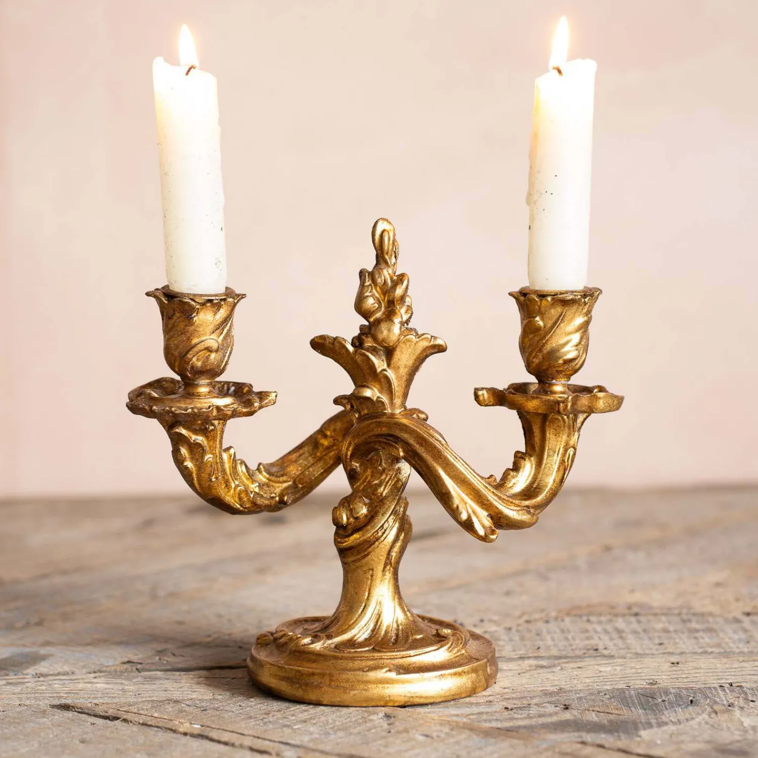 Graham & Green Lumierie Golden Candelabra