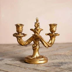 Graham & Green Lumierie Golden Candelabra