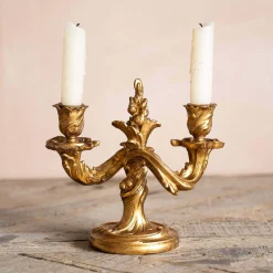 Graham & Green Lumierie Golden Candelabra