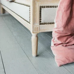 Graham & Green Luna Natural Linen King Size Bed