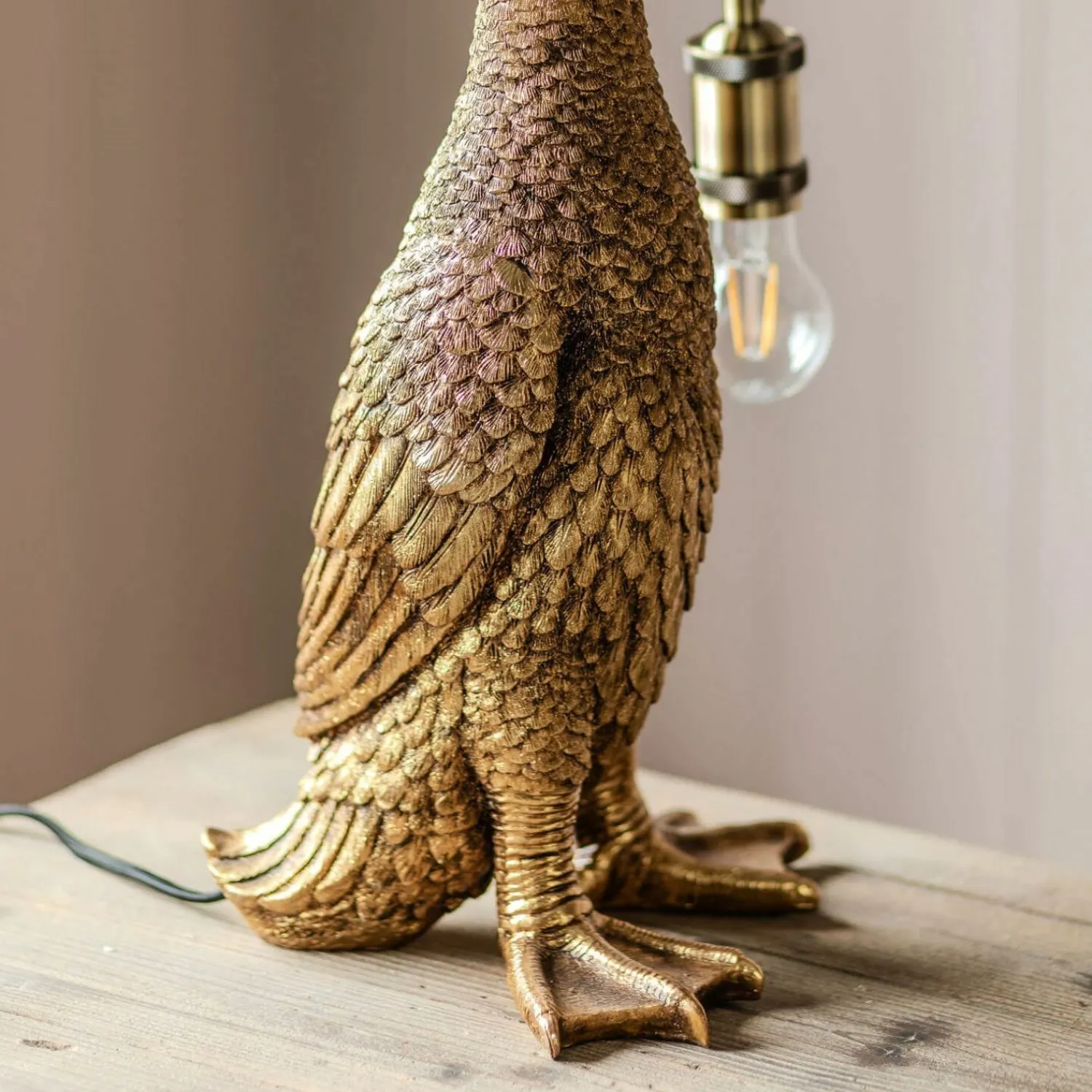 Graham & Green Mallory Mallard Gold Table Lamp