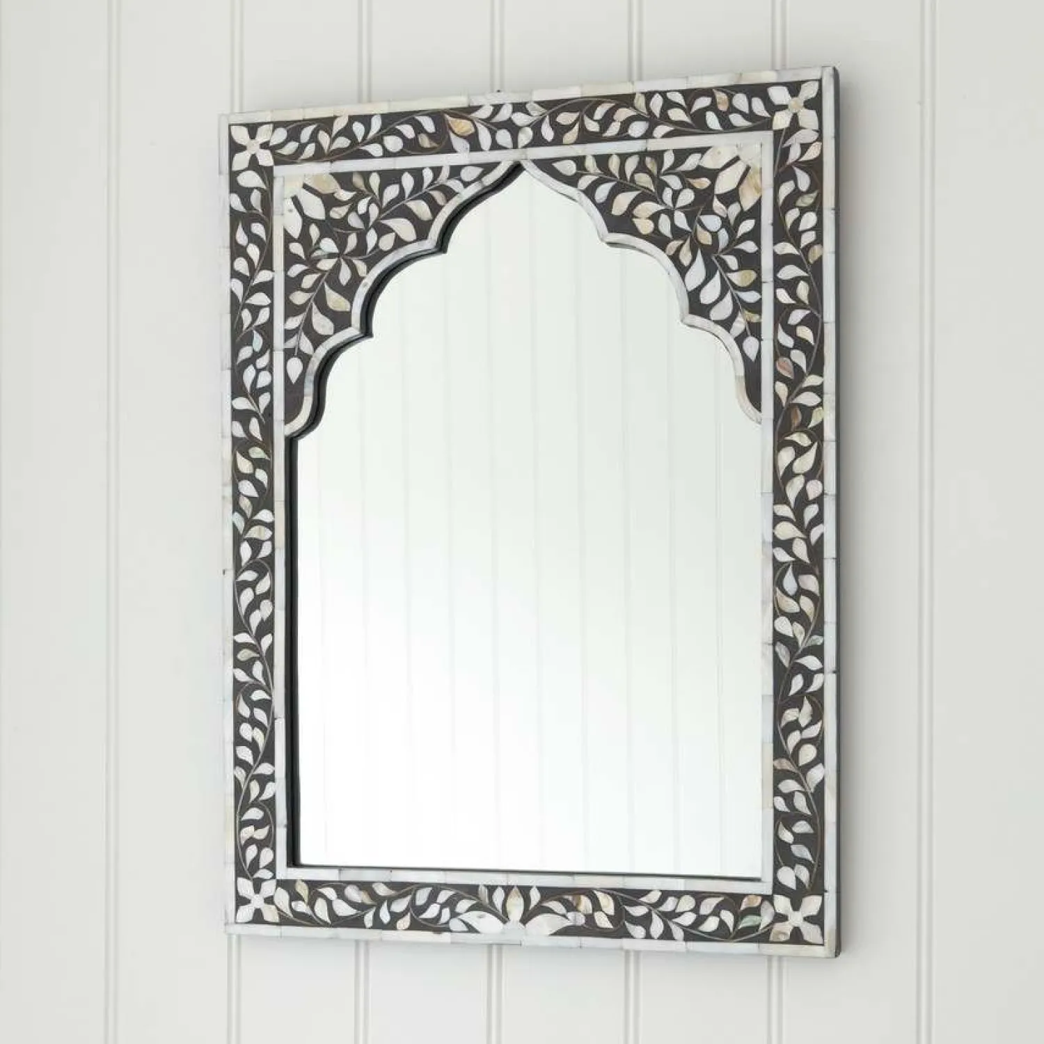 Graham & Green Mandir Grey Mother of Pearl Mirror
