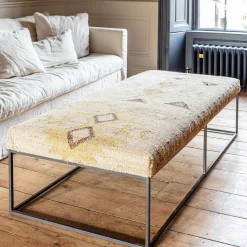 Graham & Green Mara Jute Rug Coffee Table