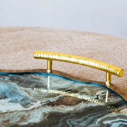 Graham & Green Marble Effect Tray with Handles