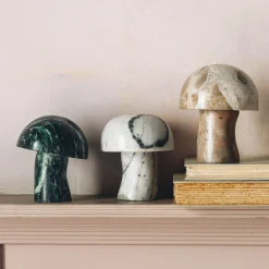 Graham & Green Marble Mushroom Statues