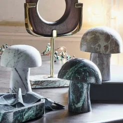 Graham & Green Marble Mushroom Statues
