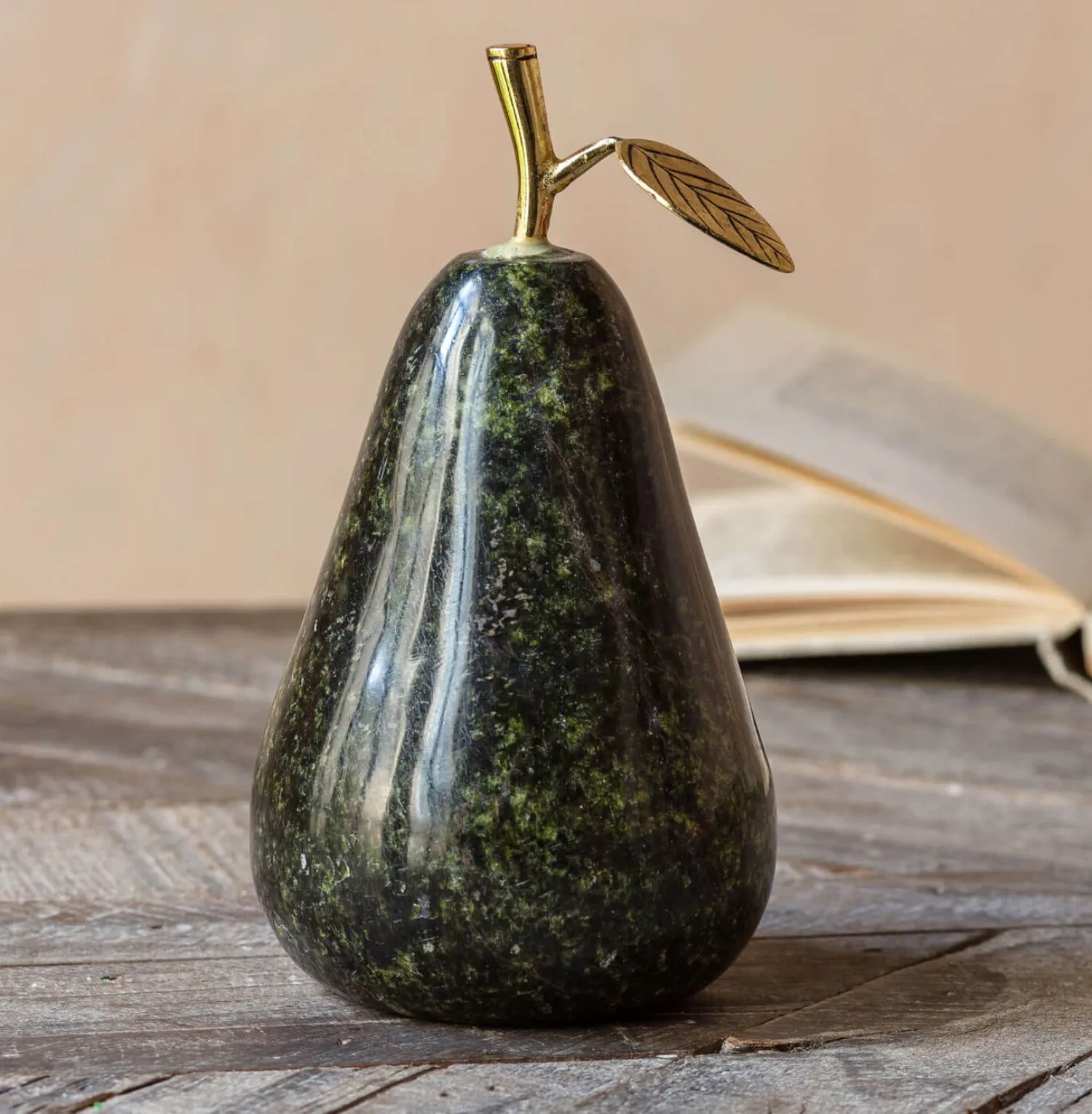 Graham & Green Marble Pear Ornament