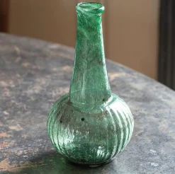 Graham & Green Marbled Green Glass Vase