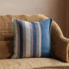 Graham & Green Maree Blue and White Striped Square Cushion