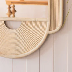 Graham & Green Margot Natural Wooden Wall Mirror