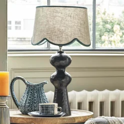 Graham & Green Marino Black Table Lamp