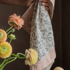 Graham & Green Matilde Linen Block Printed Napkin