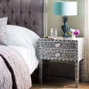 Graham & Green Maxi Grey Mother of Pearl Bedside Table