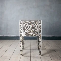 Graham & Green Maxi Grey Mother of Pearl Bedside Table