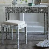 Graham & Green Maxi Grey Mother of Pearl Stool