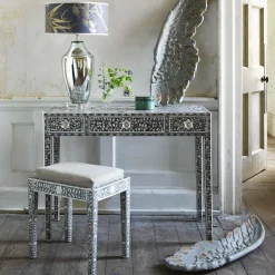 Graham & Green Maxi Grey Mother of Pearl Dressing Table