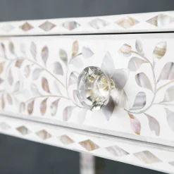 Graham & Green Maxi White Mother of Pearl Dressing Table
