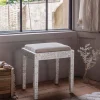 Graham & Green Maxi White Mother of Pearl Stool
