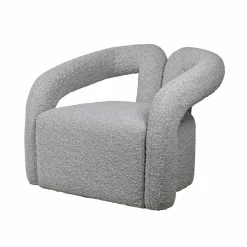 Graham & Green Mika Grey Bouclé Armchair