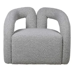 Graham & Green Mika Grey Bouclé Armchair