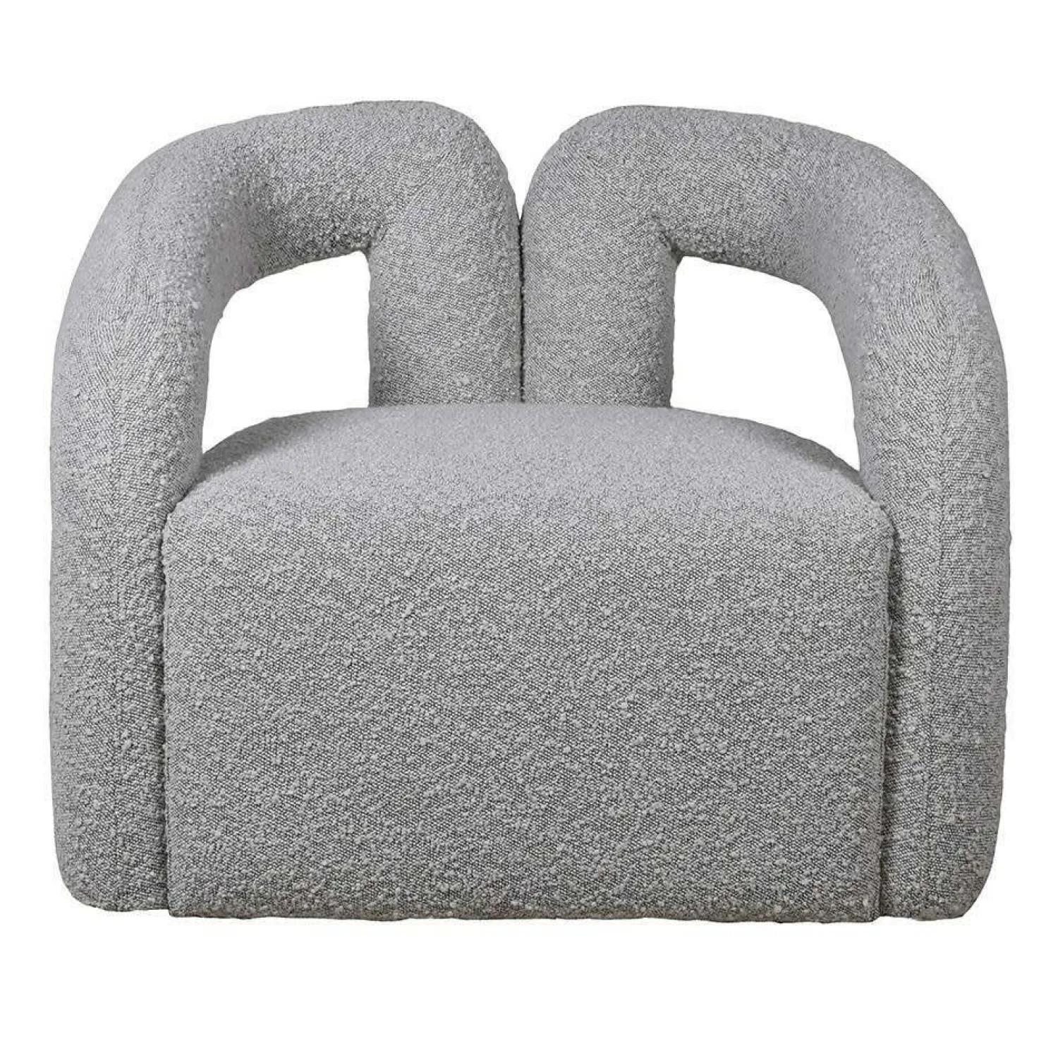 Graham & Green Mika Grey Bouclé Armchair
