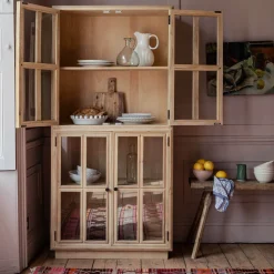 Graham & Green Mimosa Four Door Glass Cupboard