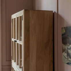 Graham & Green Mimosa Four Door Glass Cupboard