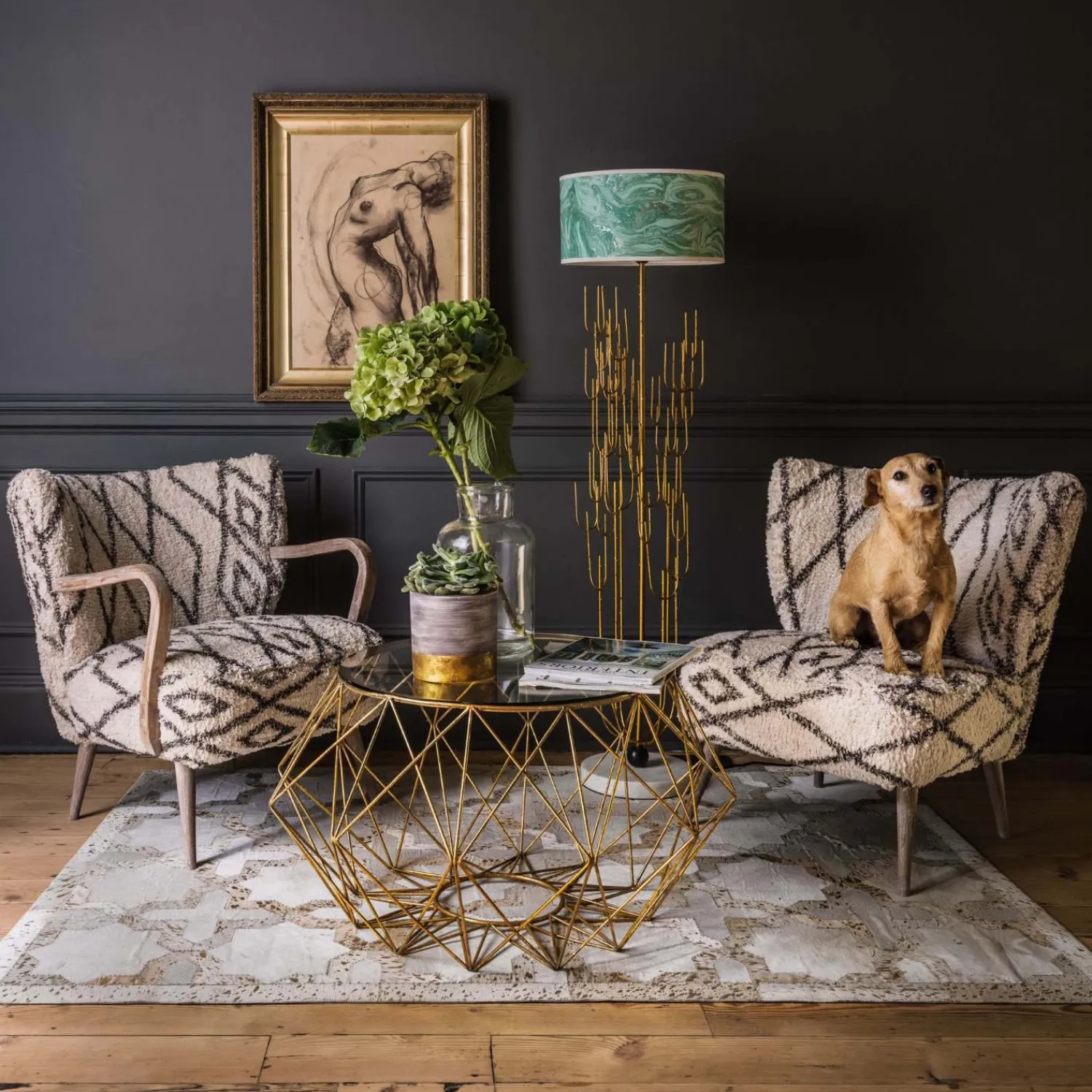 Graham & Green Mina Printed Armchair
