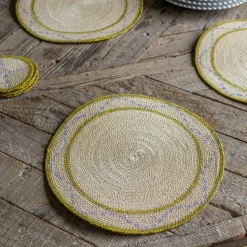 Graham & Green Miro Moss and Lilac Placemat